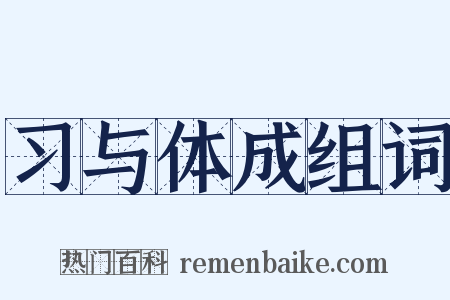 习与体成组词是什么意思的图片